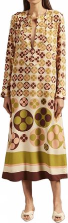 Adriana Degreas Giardino Long Tunic Midi Dress In Unique
