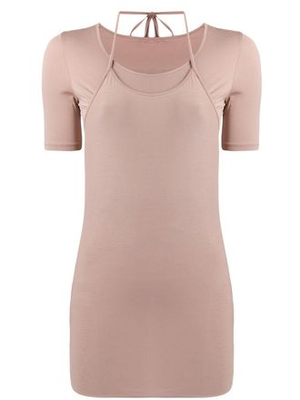 Christophe Lemaire T-shirt a strati - Toni neutri