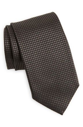 Ermenegildo Zegna Cerimonia Silk Tie in Grey at Nordstrom