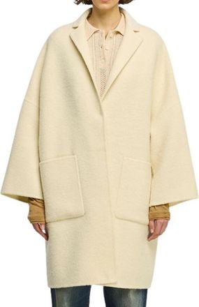 Semicouture Sigmund Jas - Dames - Mantel - Beige - S - Wol - Jassen