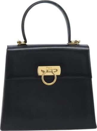 Ferragamo Pre-owned Handbags, female, Black, Size: ONE SIZE Pre-owned Handbag