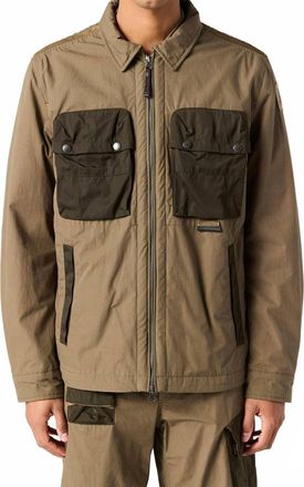 Parajumpers Zachary Overshirt In Earth-Deep Moss