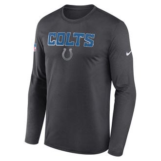 Nike Indianapolis Colts Rivalries Collection Sideline Legend Nike Mens Dri-FIT NFL Long-Sleeve T-Shirt in Grey | 02TJ06F98-X5L