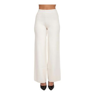 Max Mara Broeken, Dames, Wit, M, Polyester, Marzia Broeken