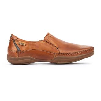 Pikolinos Pikolinos San Telmo M1D-6032 Loafers Mens Brandy Leather Shoes RHS6627