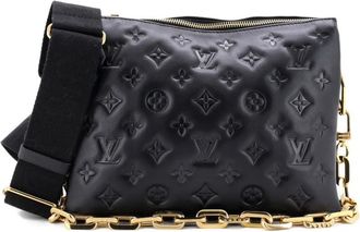 Louis Vuitton Coussin Bag Monogram Embossed Lambskin PM crossbody bag - Zwart