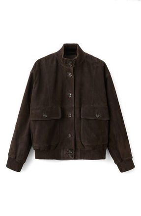 Mango Suede Jacket in Brown at Nordstrom, Size Medium