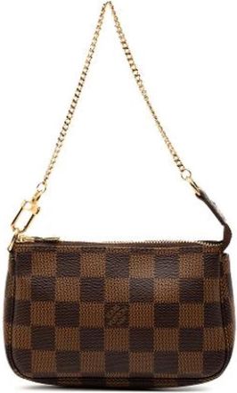 Louis Vuitton Pre-owned Mini Pochette Accessoires - Dames - Vintage Mini Tas - Bruin - ONE Size - Vintage