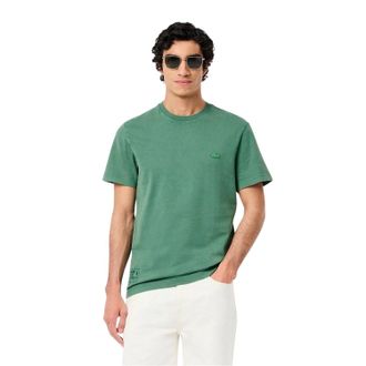 Lacoste Heren Logo Crew Neck Regular T-shirt (Groen)