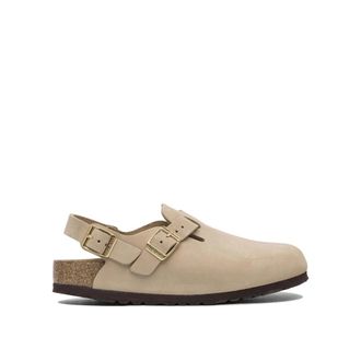 Birkenstock Tokio Narrow Fit - Dames - Klompen - Beige - 41 EU - Leer - Schoenen