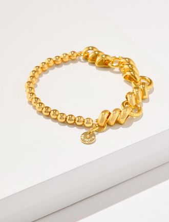Talbots Tri Links Bracelet - Gold - 001 Talbots