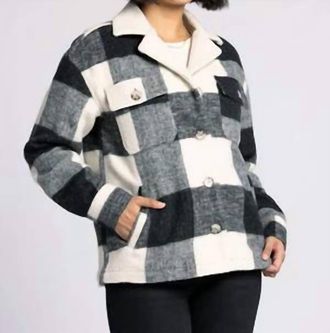Thread & Supply Ontario Coat In Black / White