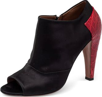 Alaia Stivali con effetto coccodrillo - Nero