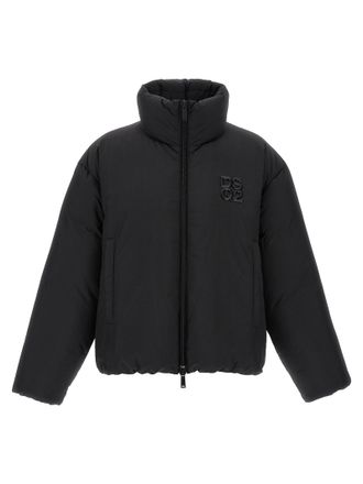 Dsquared2 Black Polyester Full-Length Mens Jacket
