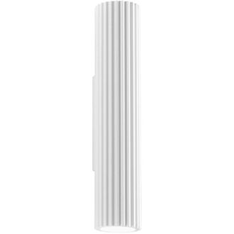 Luce-Ambiente-Design Applique palladio in gesso verniciabile con struttura tubolare 35 cm