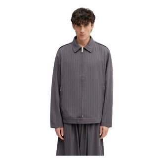 Yohji Yamamoto Heren, Jassen, Grijs, Maat: M Wol