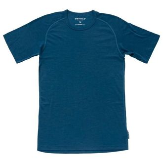 Devold Lauparen Merino 190 Base Tee Merinounterw&auml;sche f&uuml;r Herren | blau