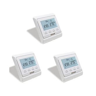 OEM Termostato Programable Lcd De 3 X 16 A 230 V Para Calefacci&oacute;n, Termostato De Ambiente, Regulador De Temperatura, Manual Y Mec&aacute;nico