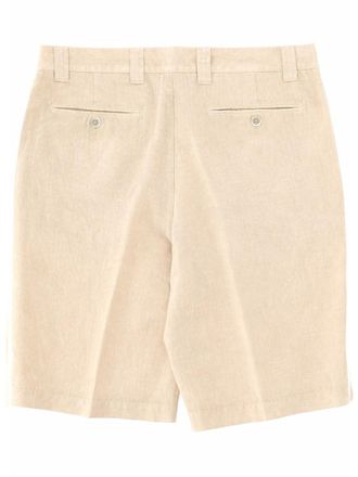 120% Lino Linen Bermudas - Beige