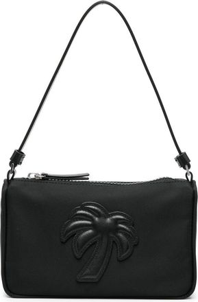 Palm Angels mini Big Palm shoulder bag - women - Polyamide/Cotton/Calf Leather/Acrylic - One Size - Black