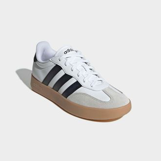 adidas Sneaker ADIDAS SPORTSWEAR BARREDA, Herren, Gr. 38,5, cloud wei&szlig;, grau one, grau one, Leder, Synthetik, Schuhe Sneaker, inspiriert vom Design des adida