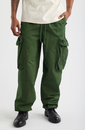 Billionaire Boys Club Mantra Cotton Blend Cargo Pants in Black Forest at Nordstrom, Size Xx-Large