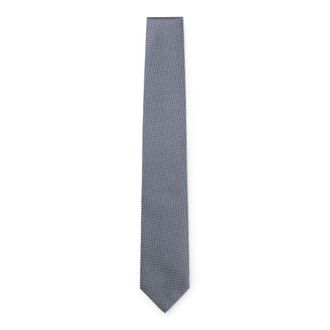 BOSS Jacquard-pattern tie in silk