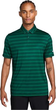 Nike Dri-FIT Good Polo Short Sleeve Stripe Mens Clothing Malachite/Malachite/White : 2XL, Elastane/Polyester