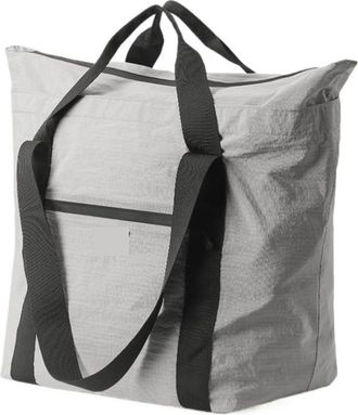 Generic Large Capacity Travel Tote Bag Waterproof Foldable Duffel Lightweight Weekender Luggage Carry,Compatible For Outdoor(Grey)