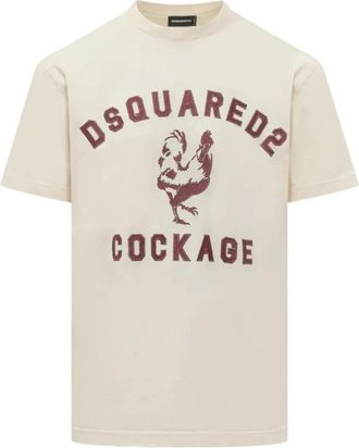 Dsquared2 Uomo, Top, Beige, L, new