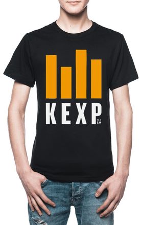 Vendax Special Edition Kexp Design Black T-Shirt Mens, blackone, L