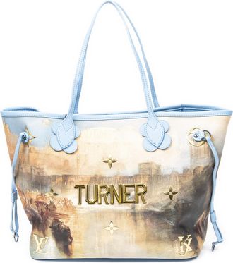 Louis Vuitton Pre-owned Womens Ltd. Ed. Jeff Koons Masters Collection Turner Neverfull MM Shoulder Bag - Blue - One Size