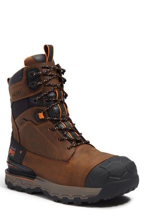 Timberland Boondock Ultralight 8 Composite Toe Waterproof Insulated Work Boot in Medium Brown Full Grain at Nordstrom, Size 11.5