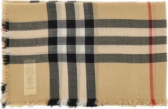 Burberry Check wool scarf Man One Size