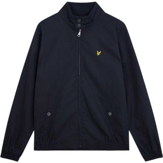 Lyle & Scott Mens Full Zip Harrington Jacket (Navy) Cotton - Size X-Small