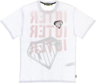 Iuter Stencil Tee - Heren - T-shirts - Wit - XL - Katoen - Tops