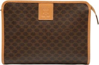 Celine Pre-owned Clutches, female, Brown, Size: ONE SIZE Pre-owned Fabric Clutch