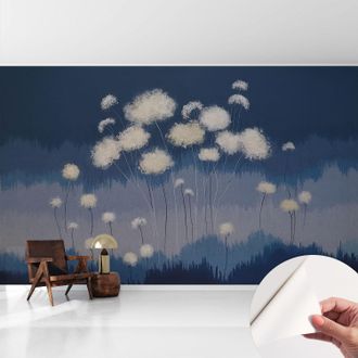 Tulup Carta Da Parati Autoadesiva - Fotomurale - Decorazione Parete - Murale - Adesivo Da Muro - Puffball Bianchi 416x254 Cm
