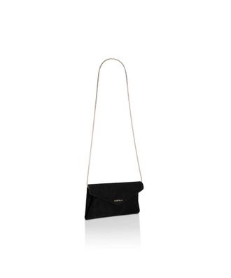 Carvela Womens Suedette Megan Envelope Clutch Bag - Black - One Size