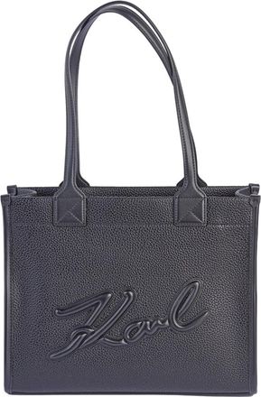 Karl Lagerfeld K/Square Medium Tote Grainy - Dames - Shoppers - Zwart - ONE Size - Tassen