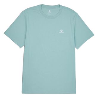 Converse T-Shirt CONVERSE GO-TO EMBROIDERED STAR CHEVRON TEE, Damen, Gr. XXL, gr&uuml;n (mint condition), Single Jersey, Obermaterial: 100% Baumwolle, Rundhals, nor