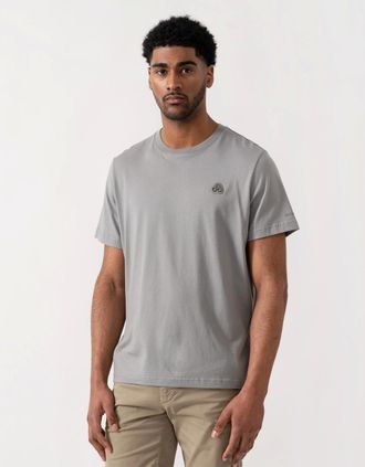 Moose Knuckles Mens Moose Knuckles Crescent Mens T-Shirt - Jet Stream 1884 - Grey - Size: 40