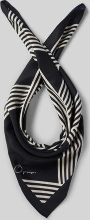 OPUS Schal mit Label-Print Modell Adilly in Black, Größe 1