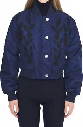 Antik Batik Mavric Bomber Jacket In Navy