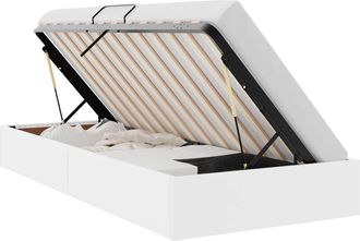vidaXL Estructura De Cama Ottoman Puro 100 X 200 Cm Cuero Sint&eacute;tico Vidaxl