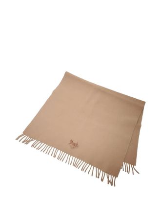 Celine Sciarpa con logo ricamato - Toni neutri