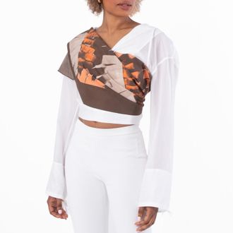 Ferragamo Palm Tree Print Shawl