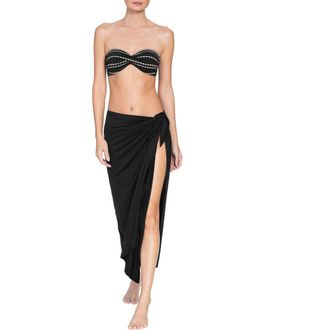 Robin Piccone Ava Cover-Up Pareo in Black at Nordstrom