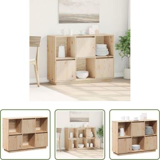 vidaXL Armadietto in legno - Credenza 110,5x35x80 cm in Legno Massello di Pino
