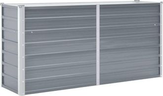 vidaXL Vidaxl - Arriate Elevado De Jard&iacute;n Acero Galvanizado Gris 160x40x77 Cm